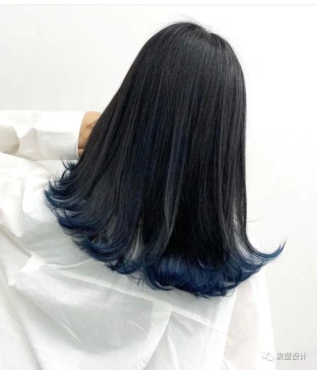 渐变发尾染,好迷人.