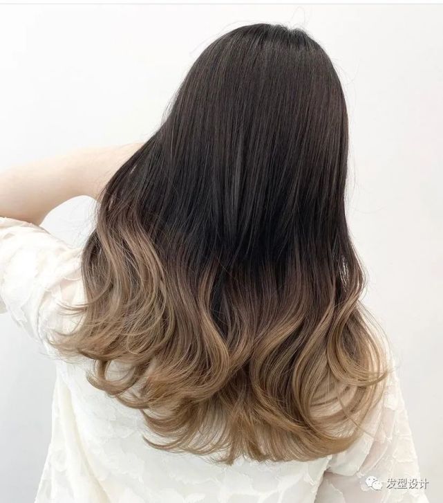 渐变发尾染,好迷人.