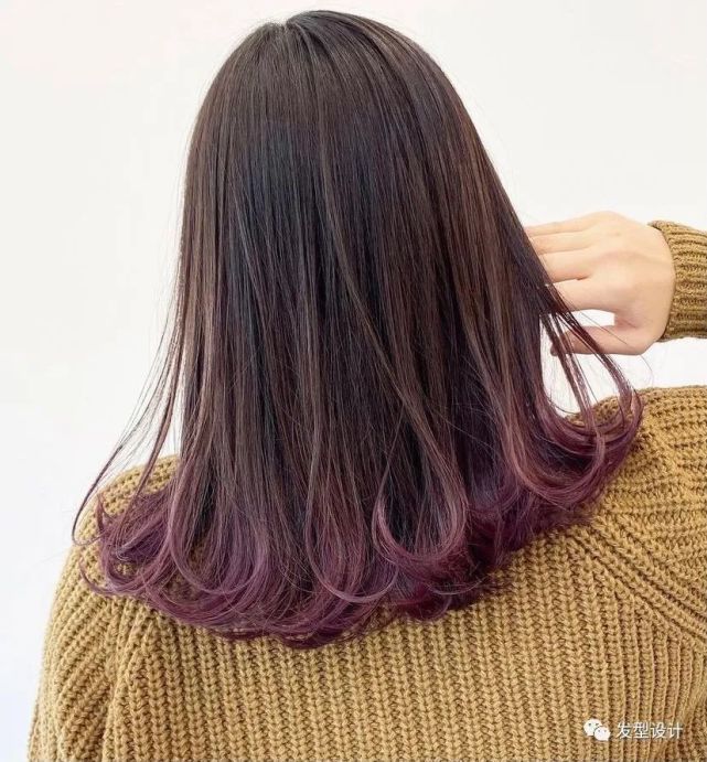 渐变发尾染,好迷人.
