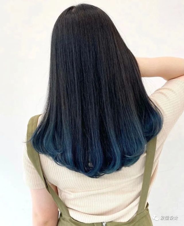 渐变发尾染,好迷人.