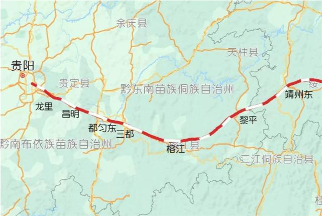 贵兴铁路长顺县线路图图片