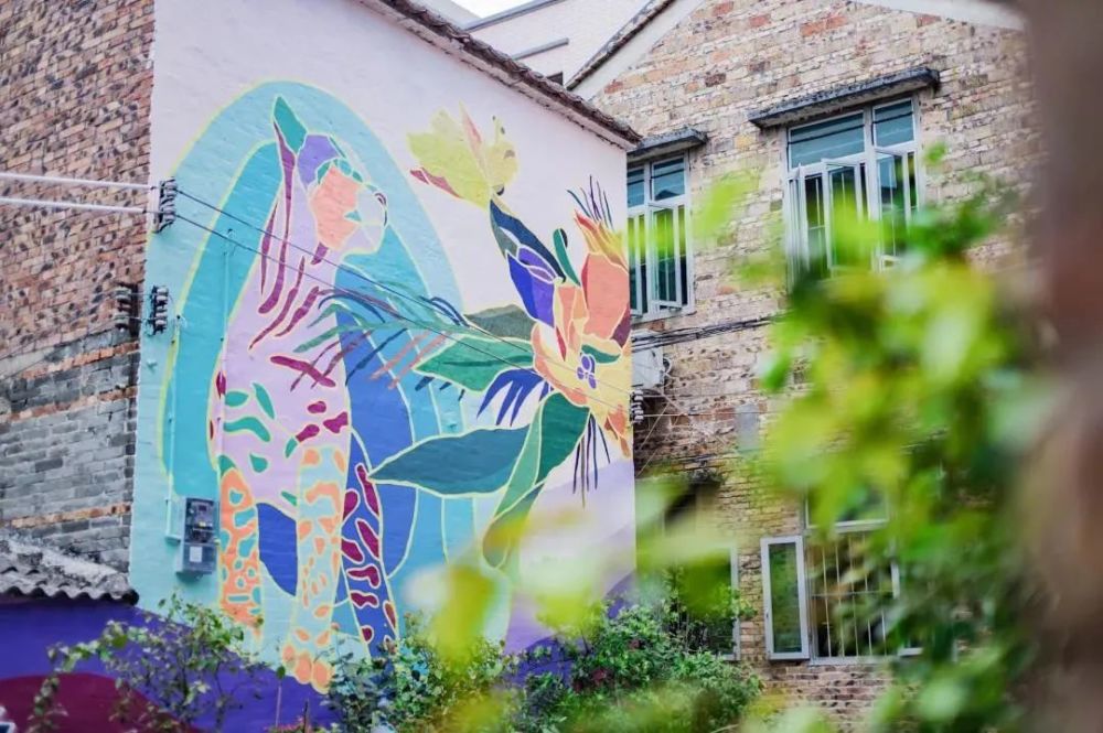 浪漫花海特色墙绘醉美古村佛山有个世外桃源