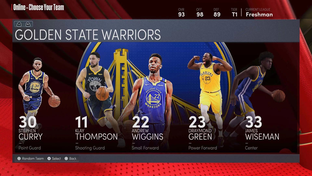 勇士全队 勇士球员NBA2K22能力值公布！库里联盟第一，4名球员上线80分