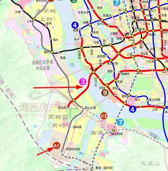 規劃曝光南嶼新增兩條軌道交通線路