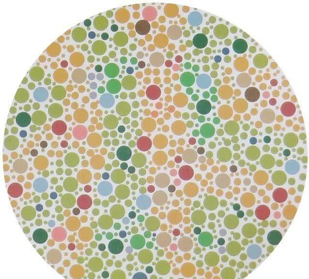 4张色觉测试图,如果无法识别就会成为驾考绝缘体