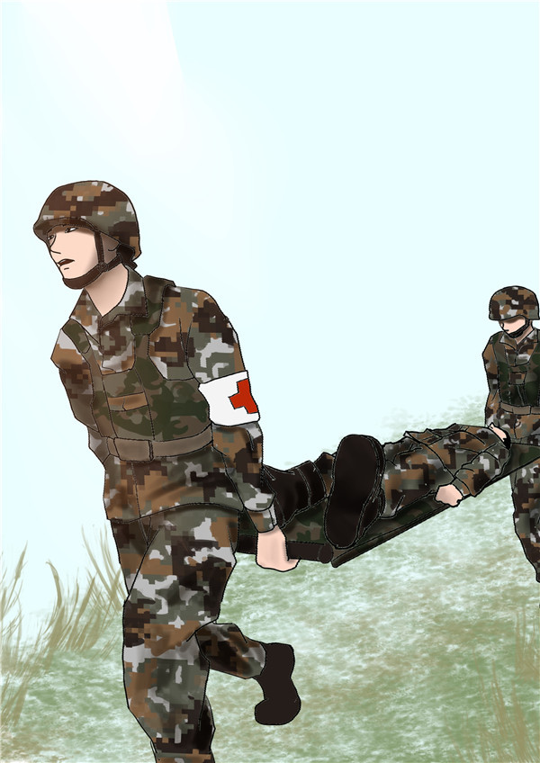 世界急救日:漫画军人战地紧急救护技能