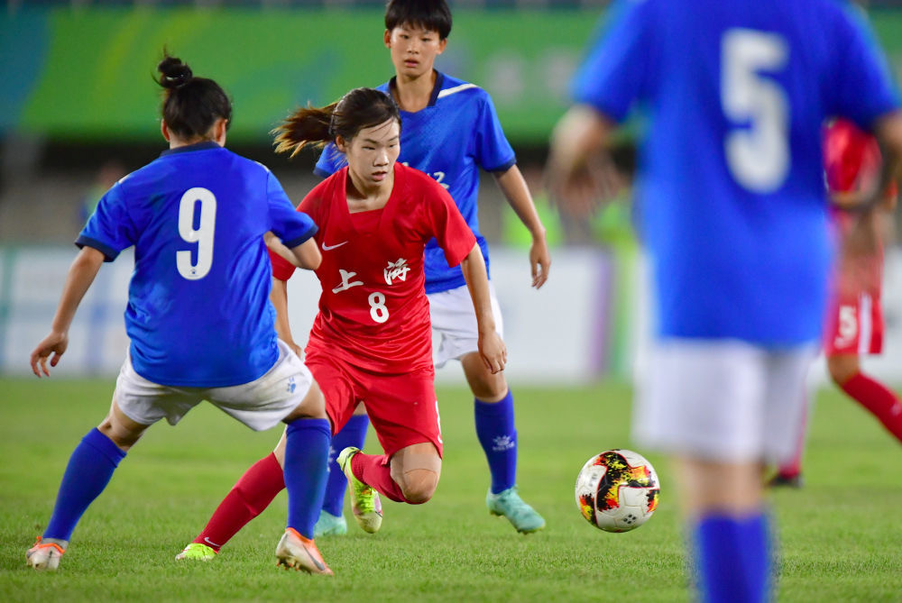 希望之星,4场5球夺冠!上海u18女足17号"小王霜"闪耀全运会