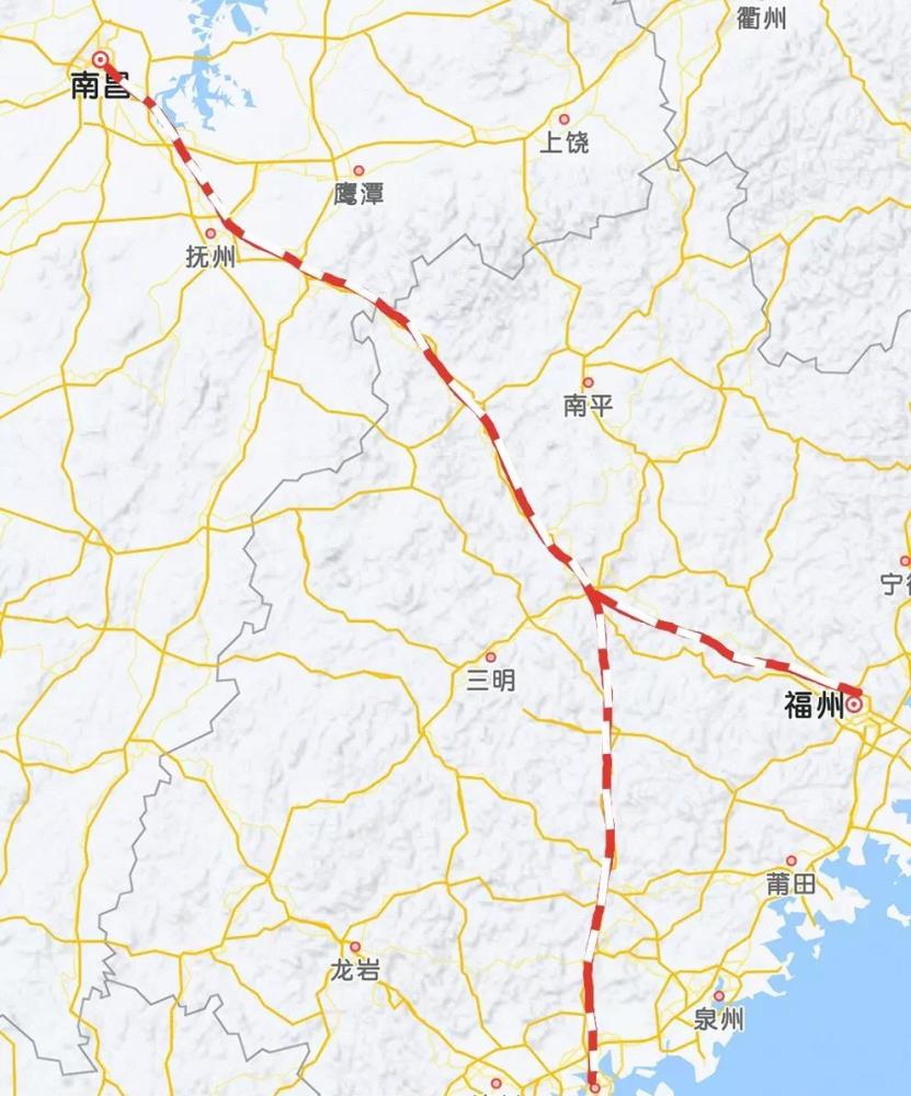 昌福厦高铁应该称为"昌厦高铁",泉州支线也应该修建