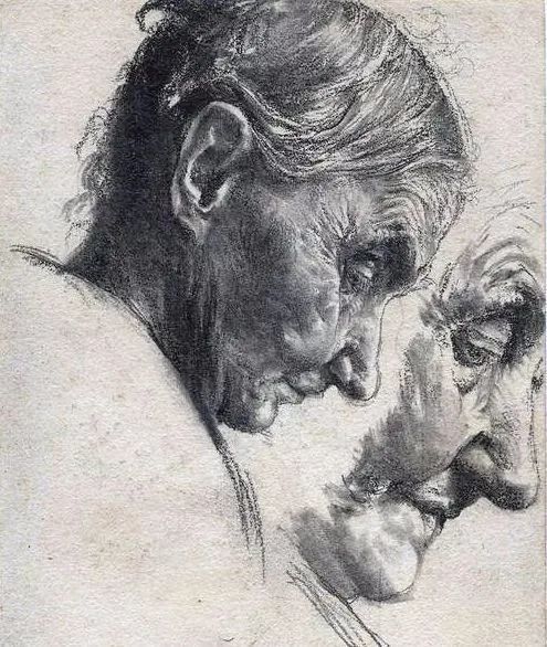 速写大师门采尔联考速写临摹教学