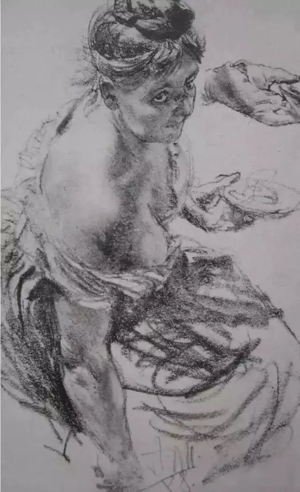 速写大师门采尔联考速写临摹教学