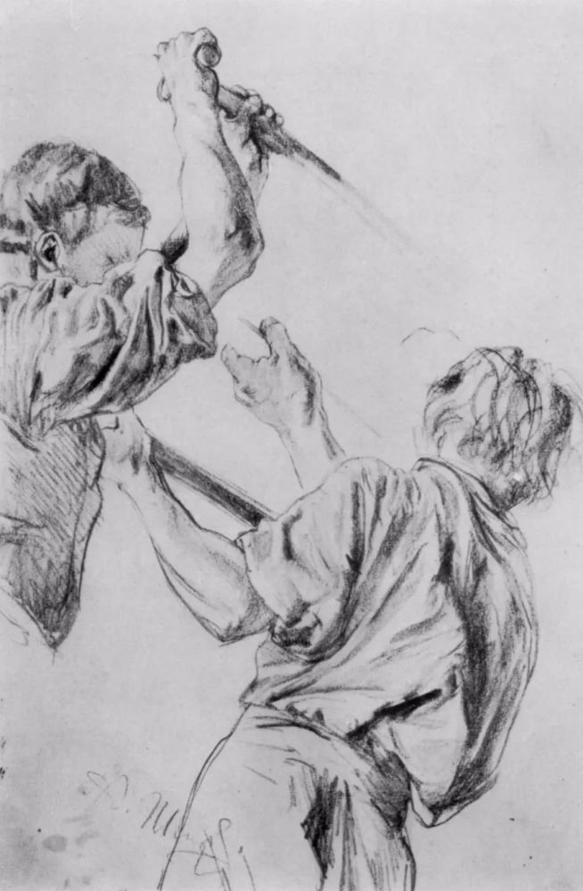 速写大师门采尔联考速写临摹教学