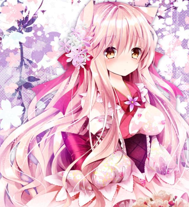 "绝绝子粉色系动漫头像"