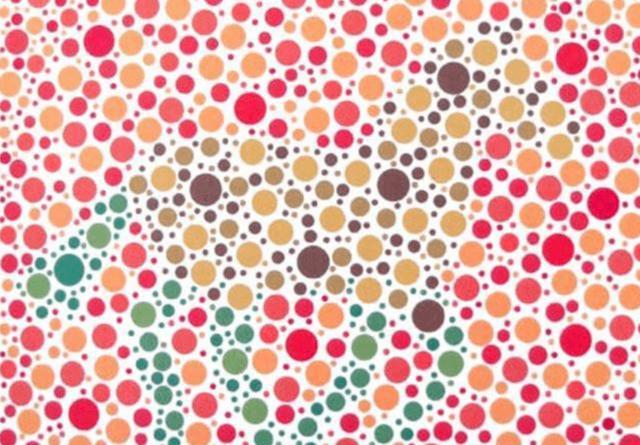 这6张色盲图看出前5张的是正常人最后一张只有色盲才看得到