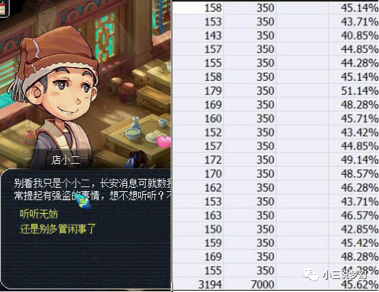 梦幻西游175打宝图的真实出图率7000次任务给了3194张藏宝图