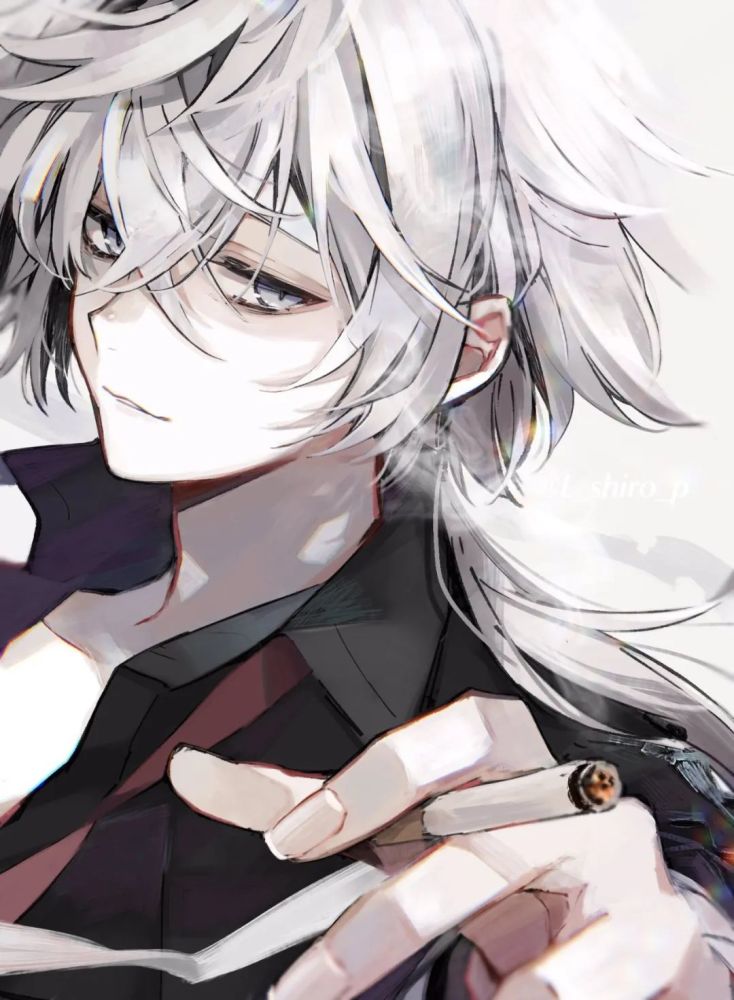 【插画头像】银发白毛小正太设定太可了!冲姐妹们!(动漫男生)_腾讯新