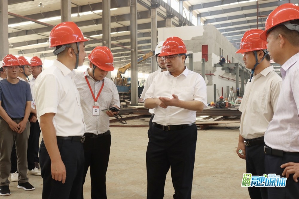 徐新楚来汨督导正威项目建设