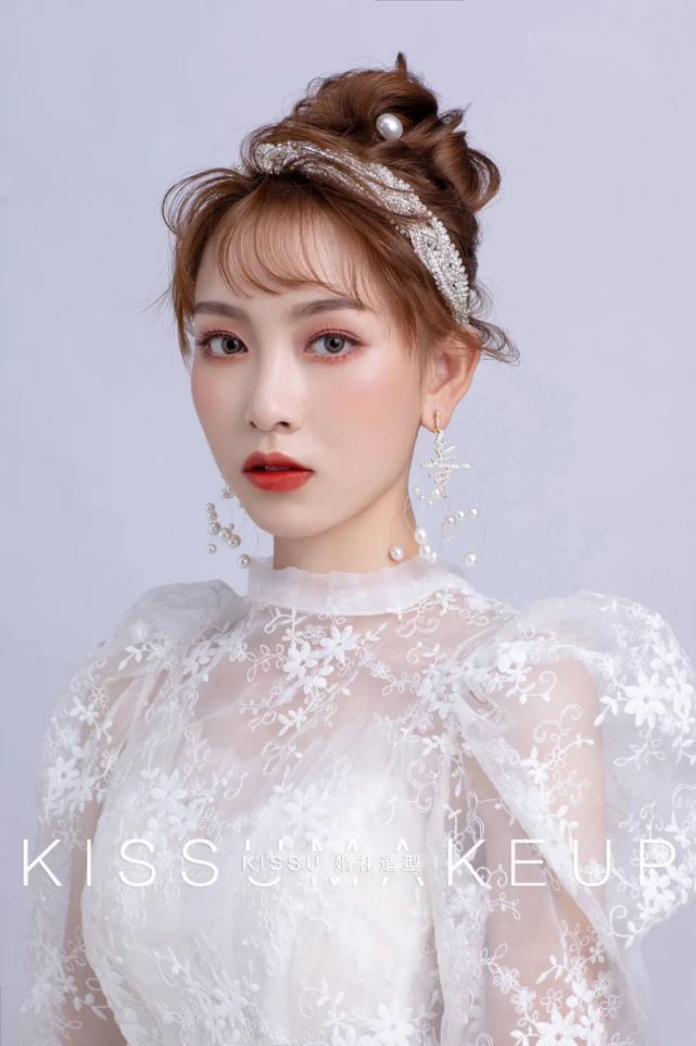 实用新娘婚纱造型合集出门妆仪式造型礼服发型