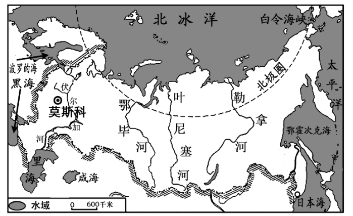 (2)西伯利亚河流:鄂毕河,叶尼塞河,勒拿河属于北冰洋水系.