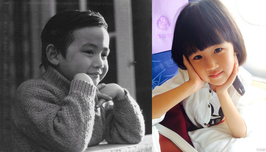 12岁的小贝儿,竟然长成了陆毅的翻版,孩子的外貌走向难以预料啊