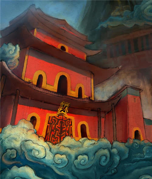 梦境中的异象，梦见清水中放着红色的棺材