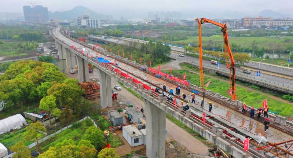 好消息台州市域鐵路s1線開始鋪軌了