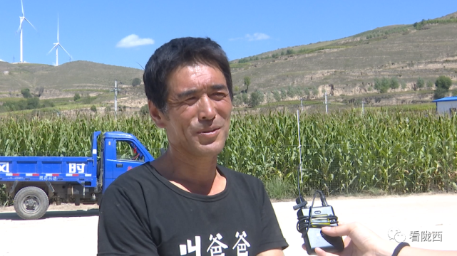 陇西县宏伟乡后岔村村民 景彪我今天第一天交草,一车草能卖600多元,种