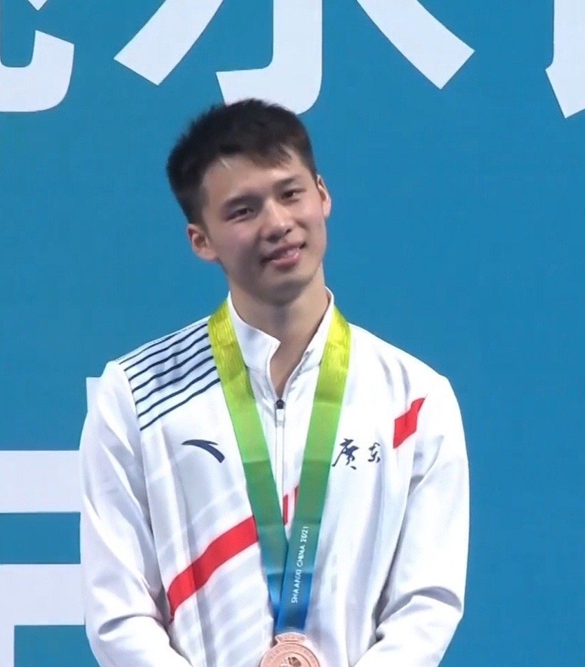 陈艾森赛后表示,本届全运会是在东京奥运会后紧接着举行,非常考验运动