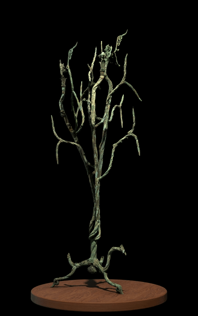 三号青铜神树拼接成功发现同根偶生的树枝扶桑树原来是这样子