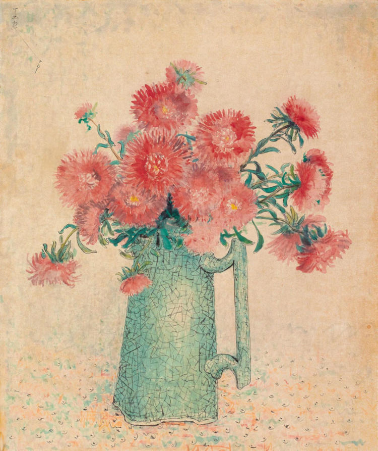 鉴赏潘玉良的花宁静淡雅