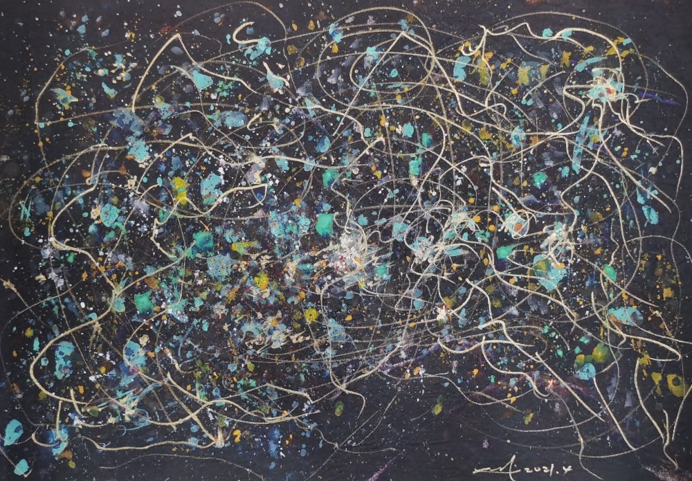 抽象画大师赵燮作品引市场关注