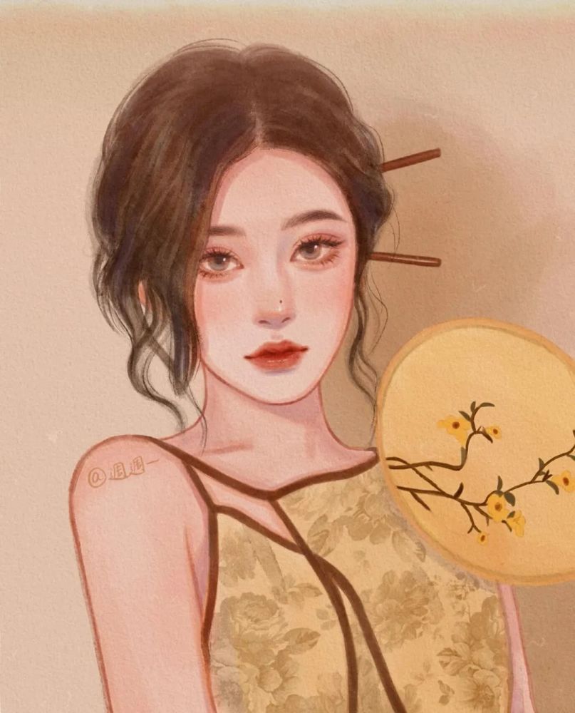 头像复古民国风民国风旗袍民国风女头旗袍女生头像