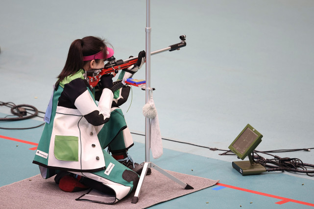 全运会苗婉茹女子50米步枪三姿超世界纪录夺金