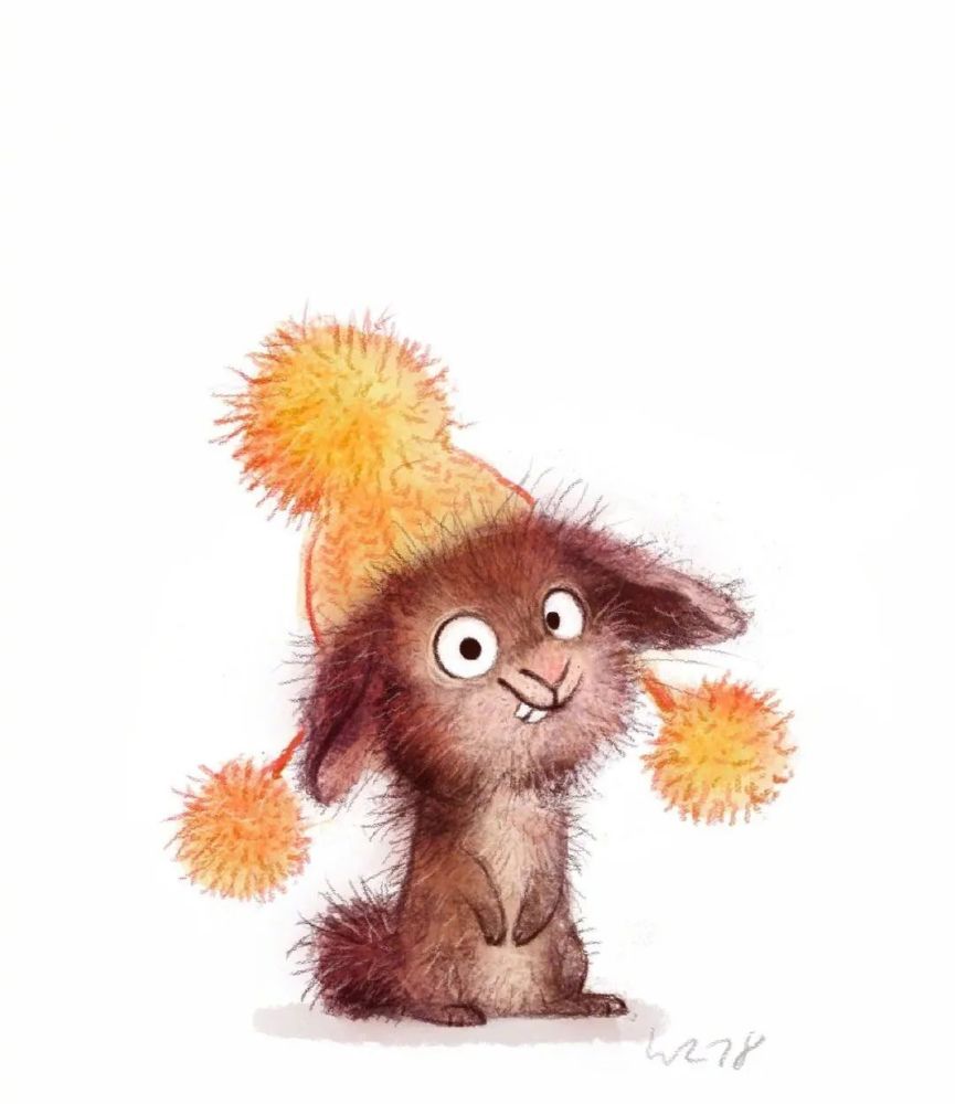 一组动物彩铅画太可爱了非常具有治愈性