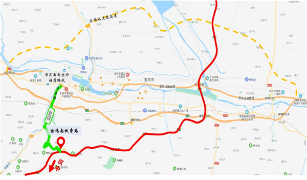 宝坪高速通车后宝鸡去汉中从哪上高速