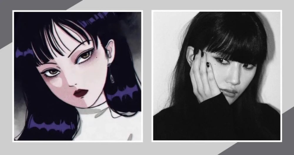 伊藤润二笔下的高人气恶女代表富江的发型则相当值得年轻少女们参考一