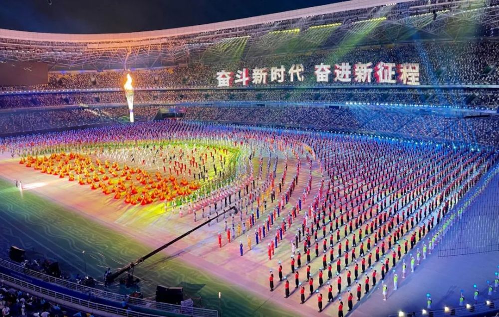 陕西全运会盛大开幕海河儿女来咧