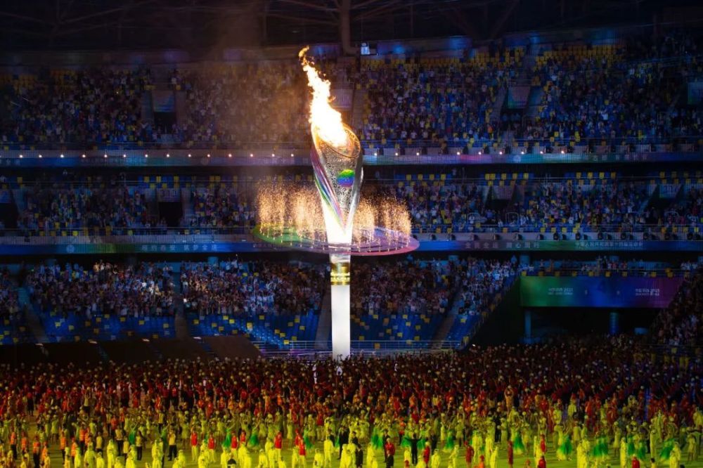 陕西全运会盛大开幕海河儿女来咧