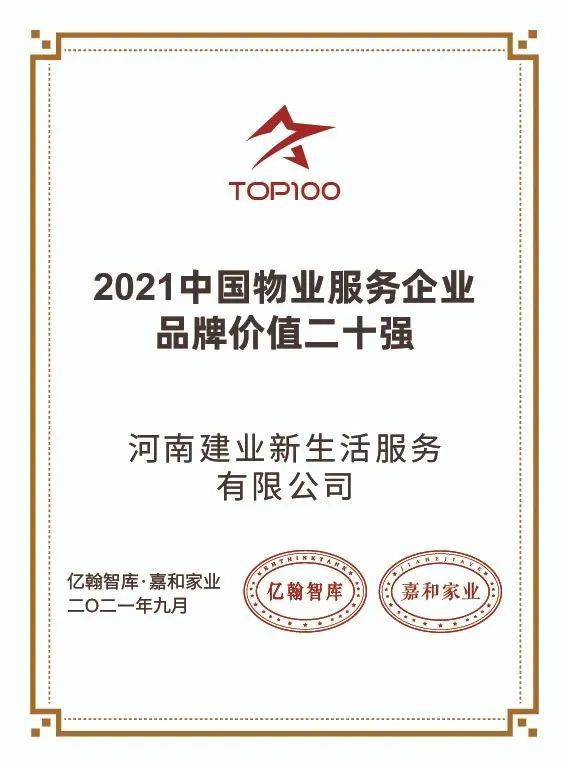 建业集团斩获十余项行业殊荣