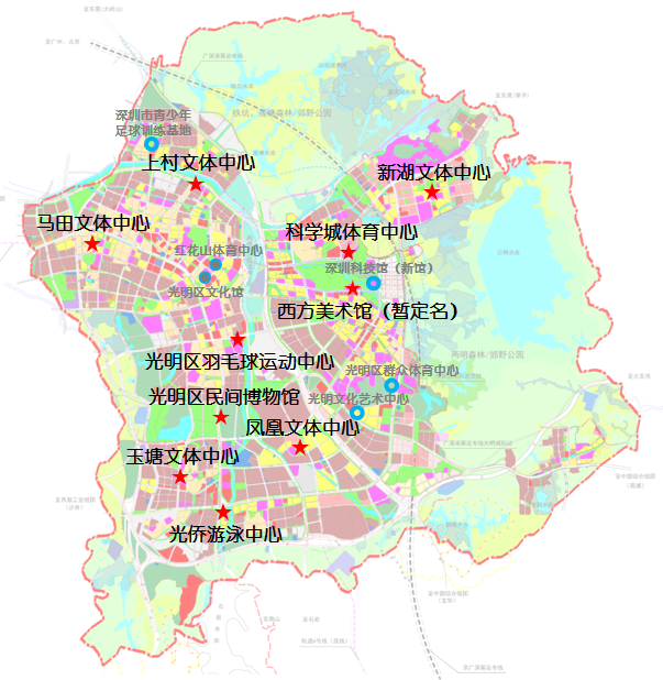 光明新城公园地图图片