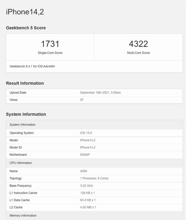 iPhone 13跑分出炉 比骁龙888平均高50%