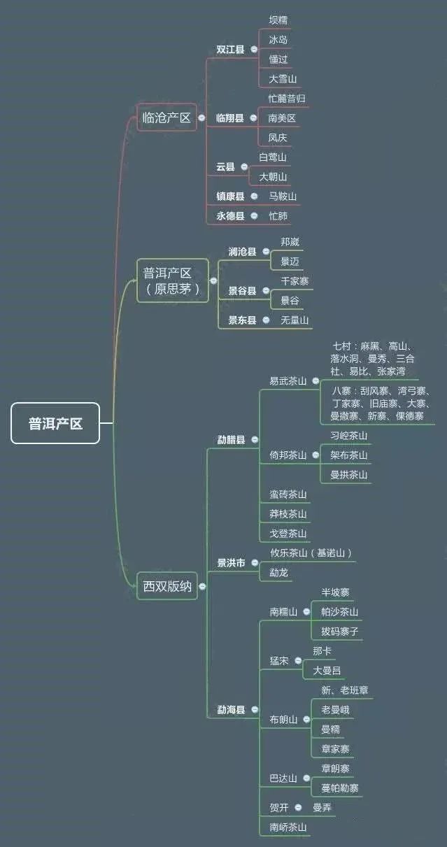 以润茶识|盘点普洱茶"三大产区"的特点和口感