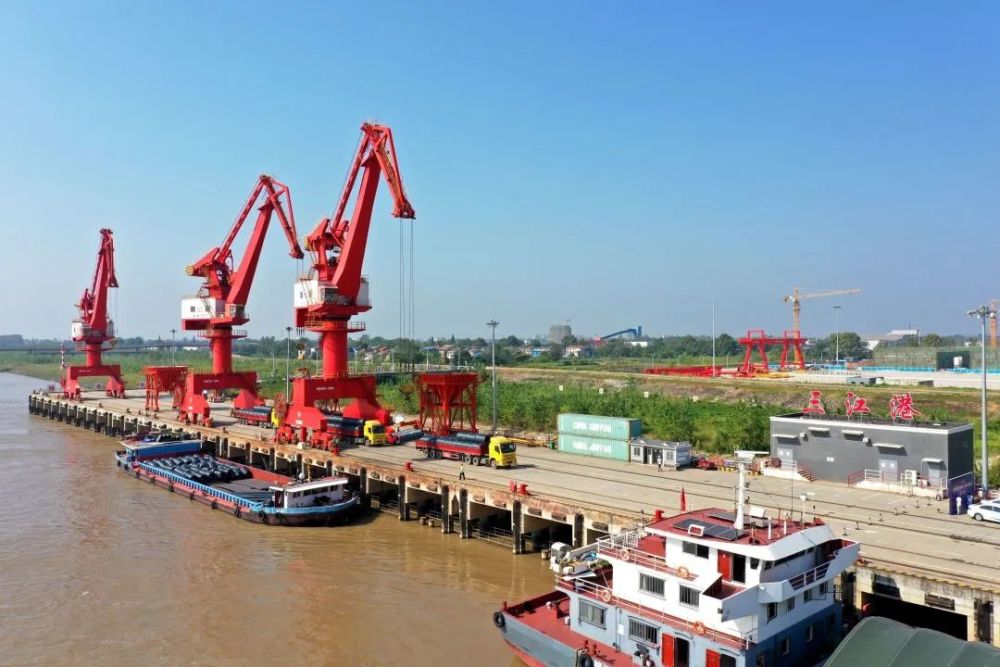 涵盖水铁公空湖北省港口集团三江港今日正式开通