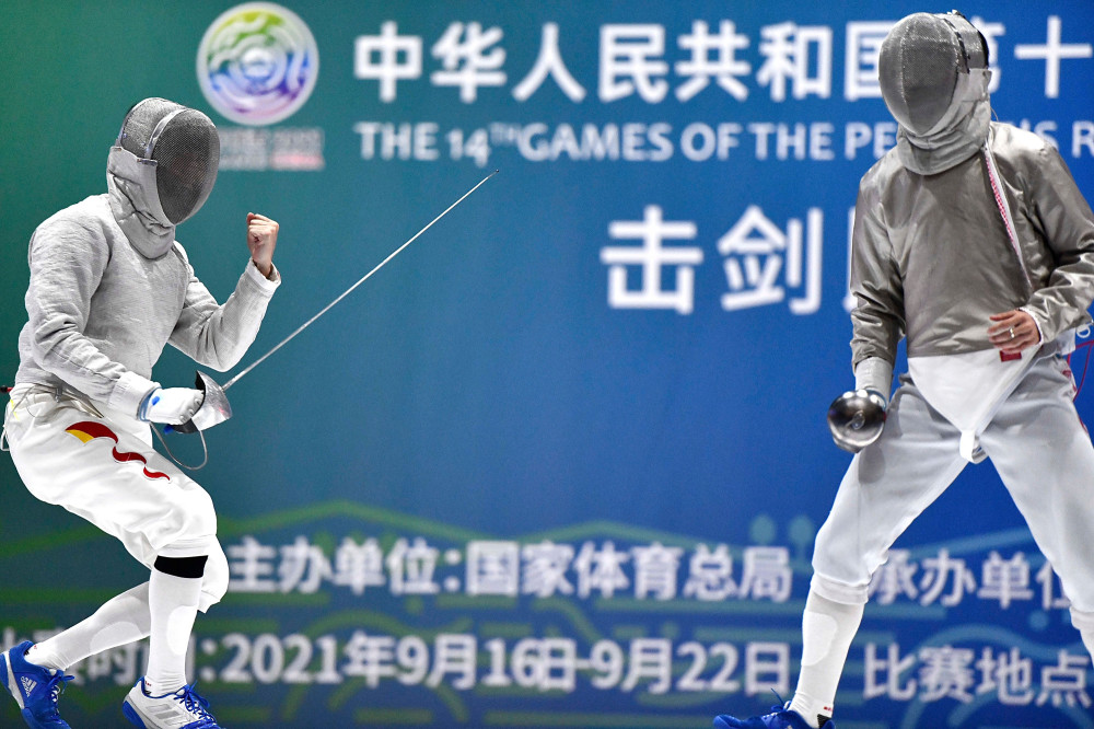 全运会击剑男子佩剑个人决赛邓小浩夺冠