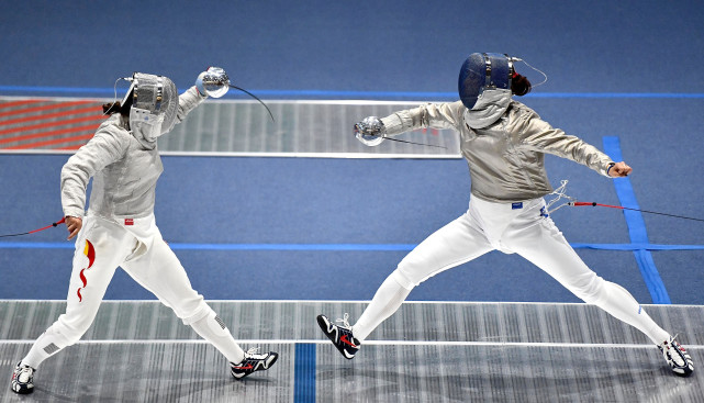 全运会击剑女子佩剑个人赛邵雅琦夺冠2