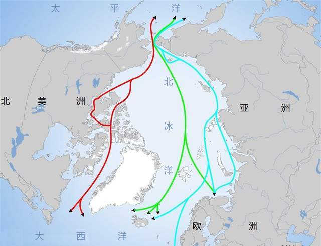 這些繁忙的航線,主要涉及太平洋,印度洋和大西洋三大洋,而北冰洋由於