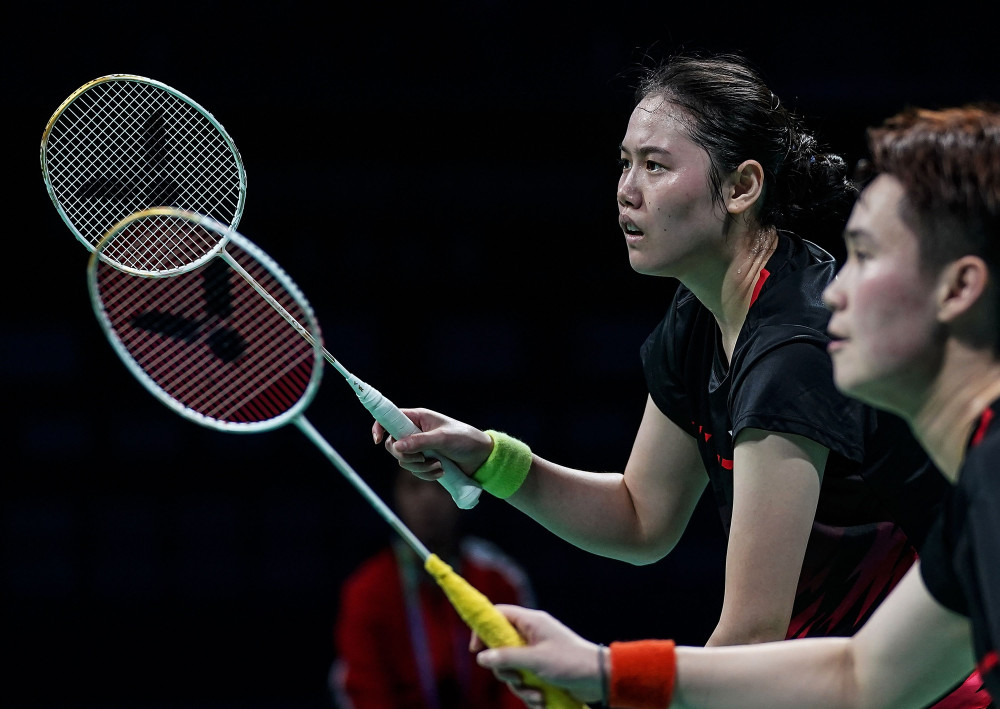 (全运会)(1)羽毛球——湖北队郑雨/李汶妹获女子双打铜牌