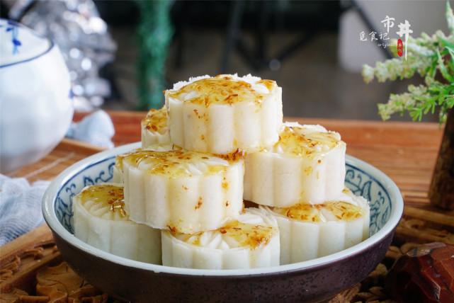 原来做"桂花糕"这么简单,三两下就做好,学会中秋给家人露一手_腾讯