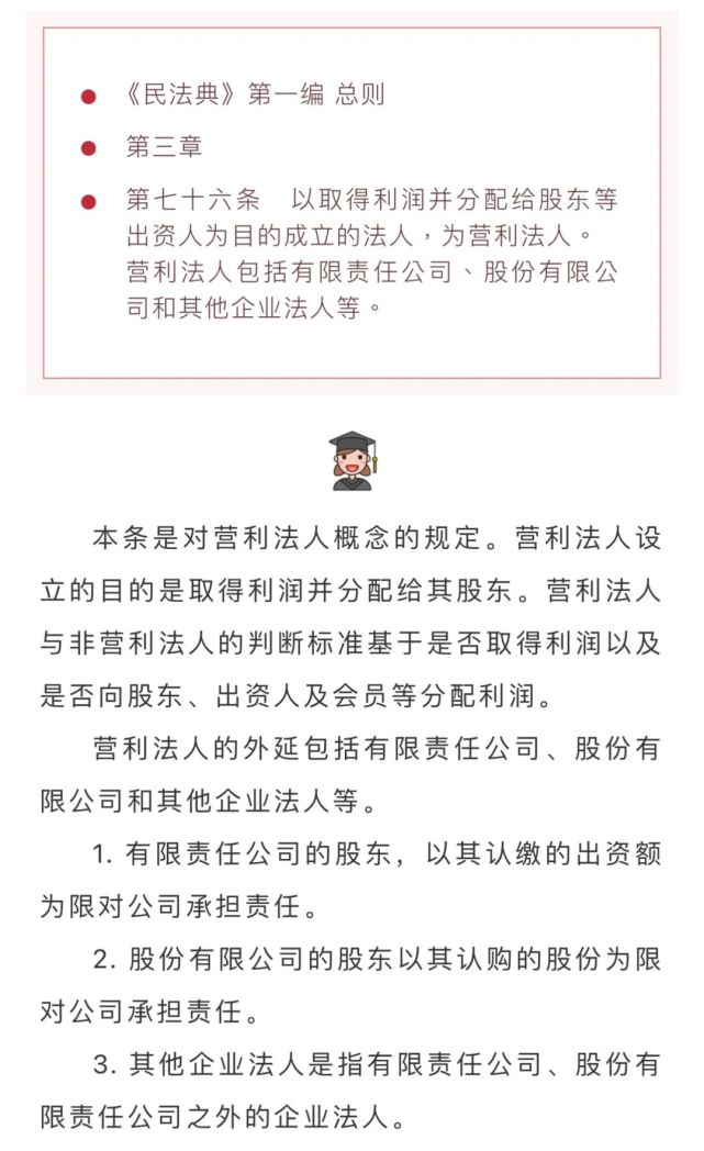 民法典解析|营利法人