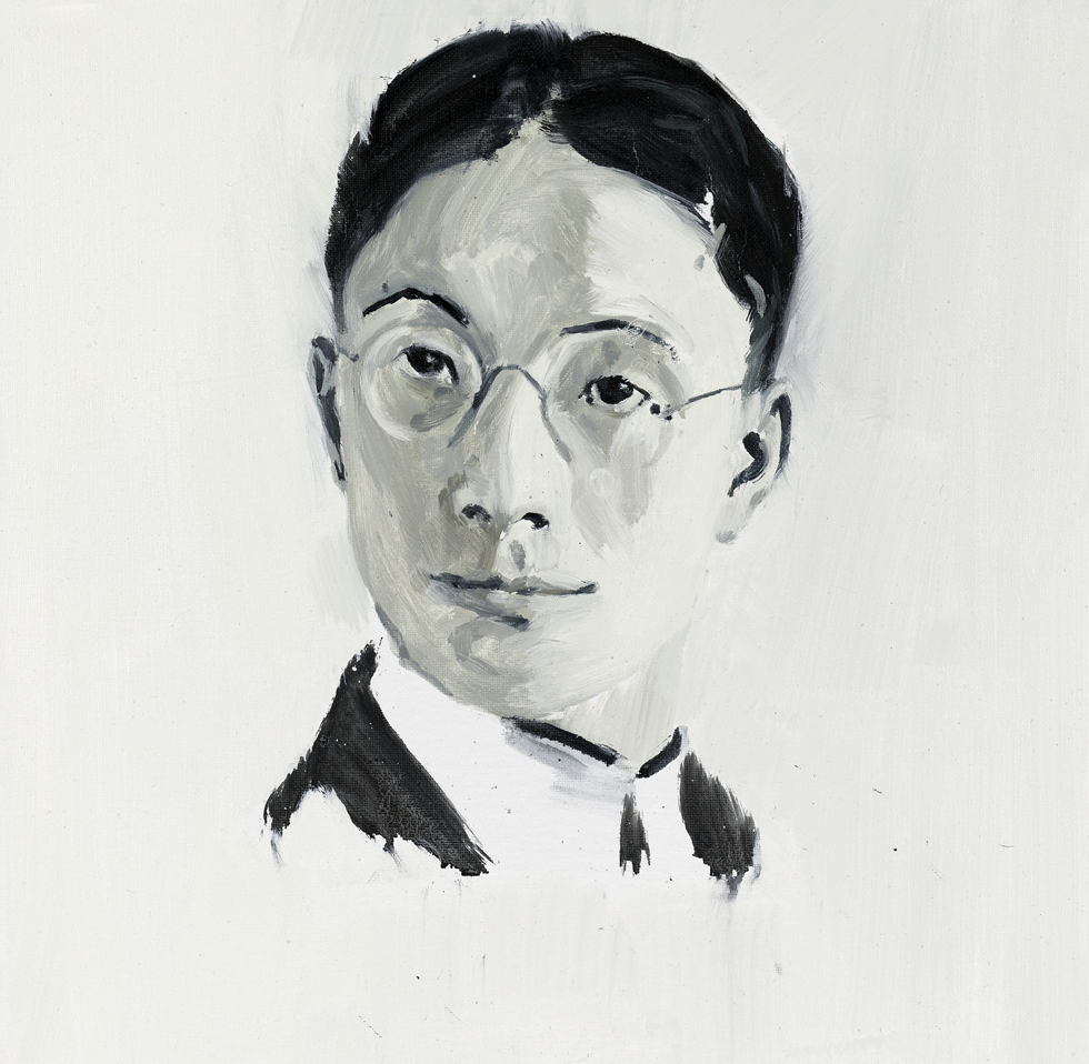 汪莺莺 《徐志摩》布面油画 50x50cm 2020游帅 《上海建国西路395弄》