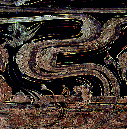 马王堆漆棺黑地彩绘棺